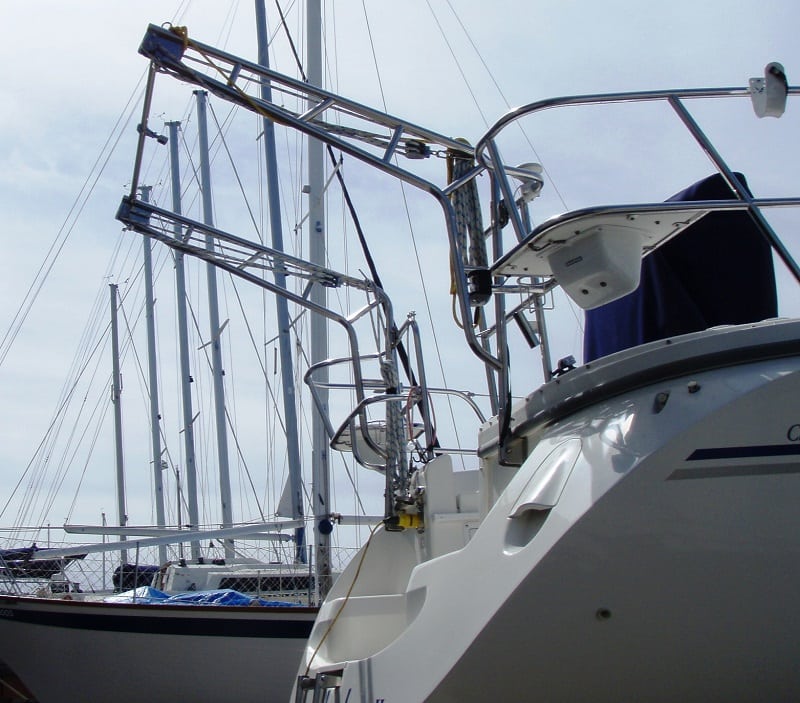 sailboat davit systems