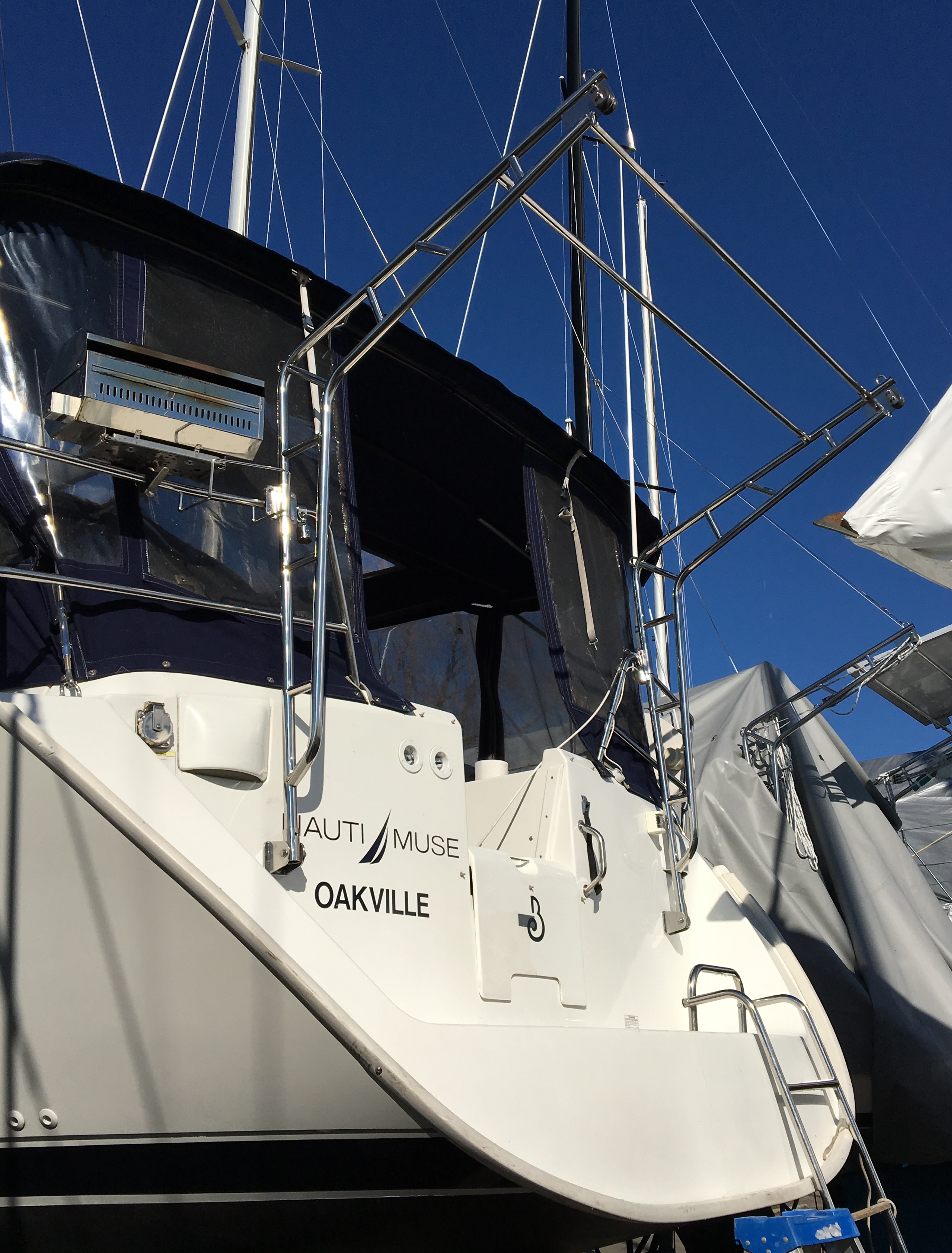 sailboat davit systems stainless outfitters inc
